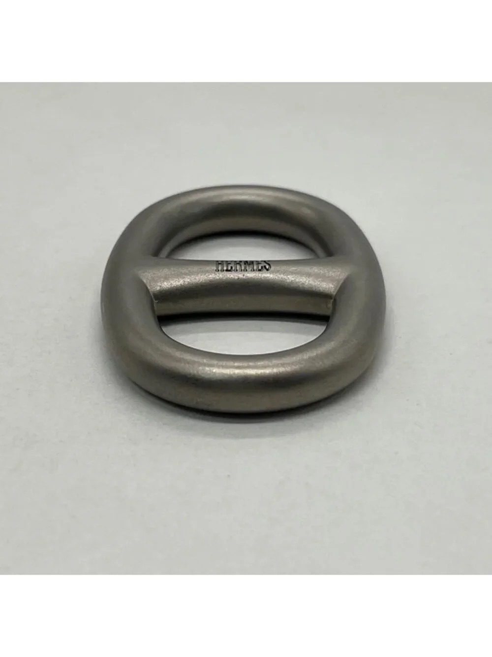 Hermes Chaine D'Ancre Scarf Ring Silver